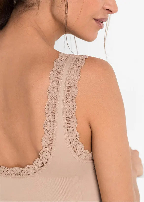 S&ouml;ml&ouml;s BH-topp fr&aring;n Feel Comfort (2-pack), bonprix