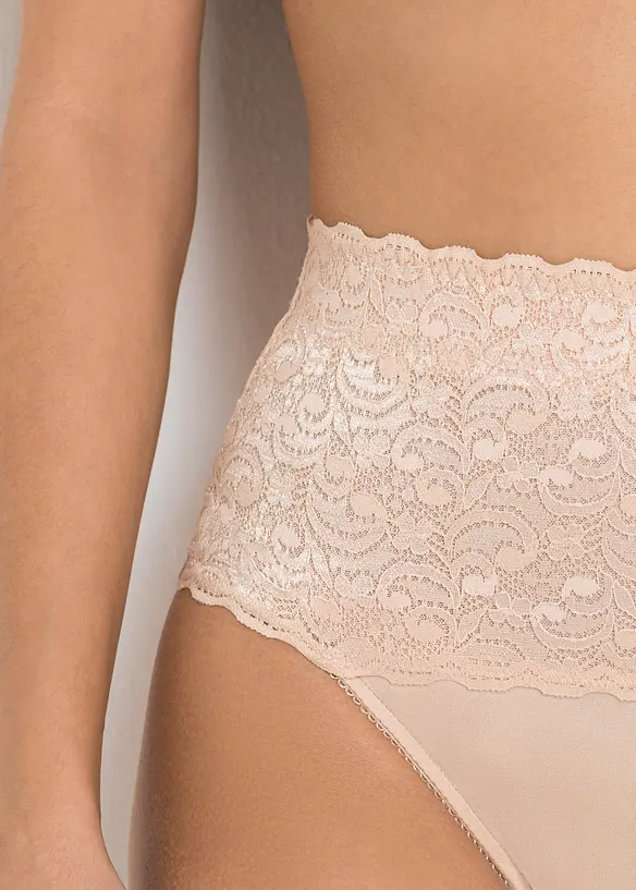 Stringtrosa med medelh&ouml;g formande effekt (2-pack), bonprix