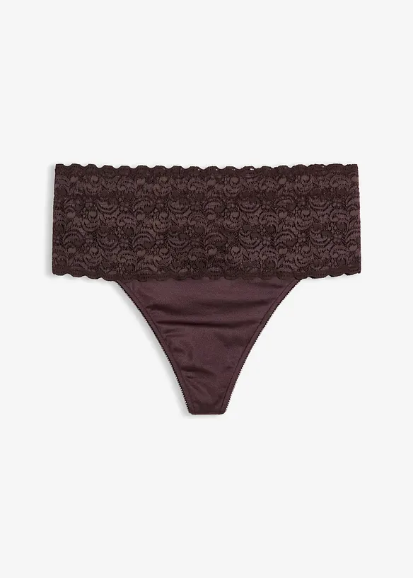 Stringtrosa med medelh&ouml;g formande effekt (2-pack), bonprix