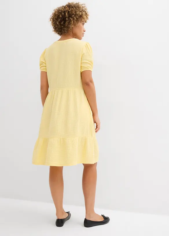 Oversized kl&auml;nning i bomullsmuslin, bonprix