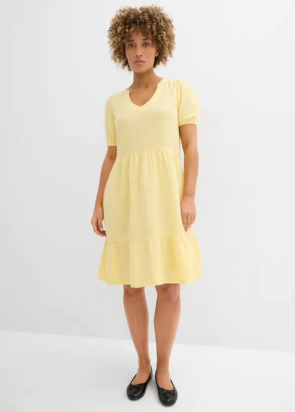 Oversized kl&auml;nning i bomullsmuslin, bonprix