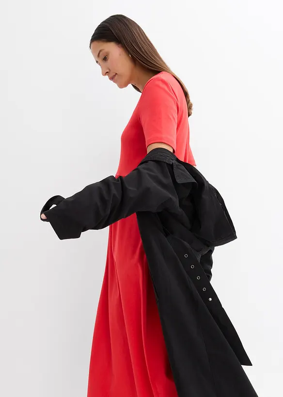 Jerseykl&auml;nning av ren bomull, bonprix