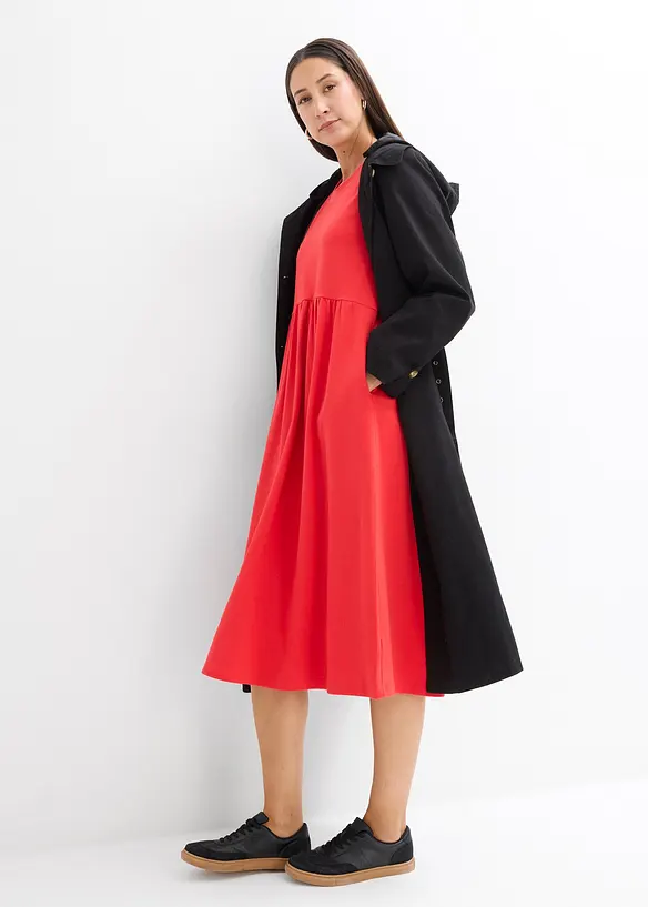 Jerseykl&auml;nning av ren bomull, bonprix