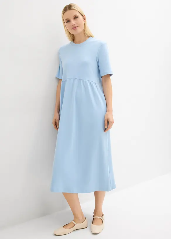 Jerseykl&auml;nning av ren bomull, bonprix