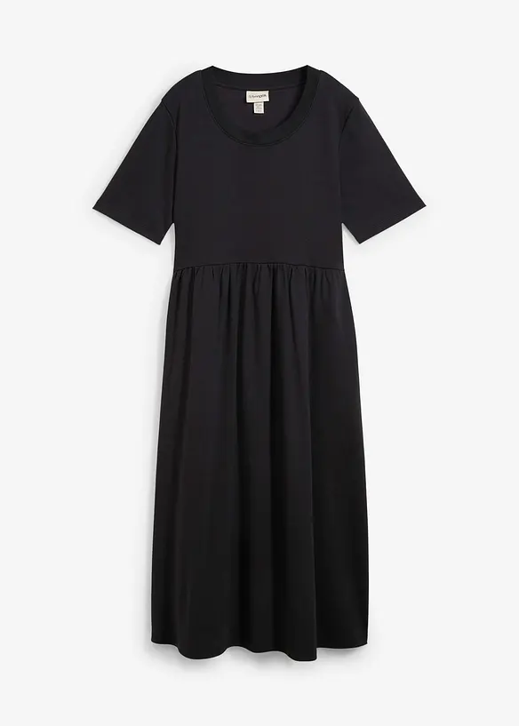 Jerseykl&auml;nning av ren bomull, bonprix