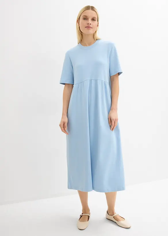 Jerseykl&auml;nning av ren bomull, bonprix