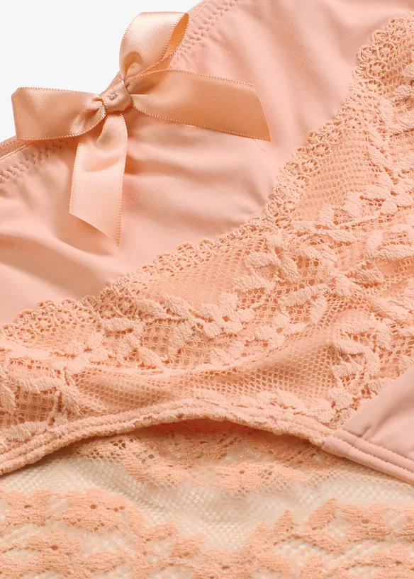 Hipstertrosa med blommig spets, bonprix