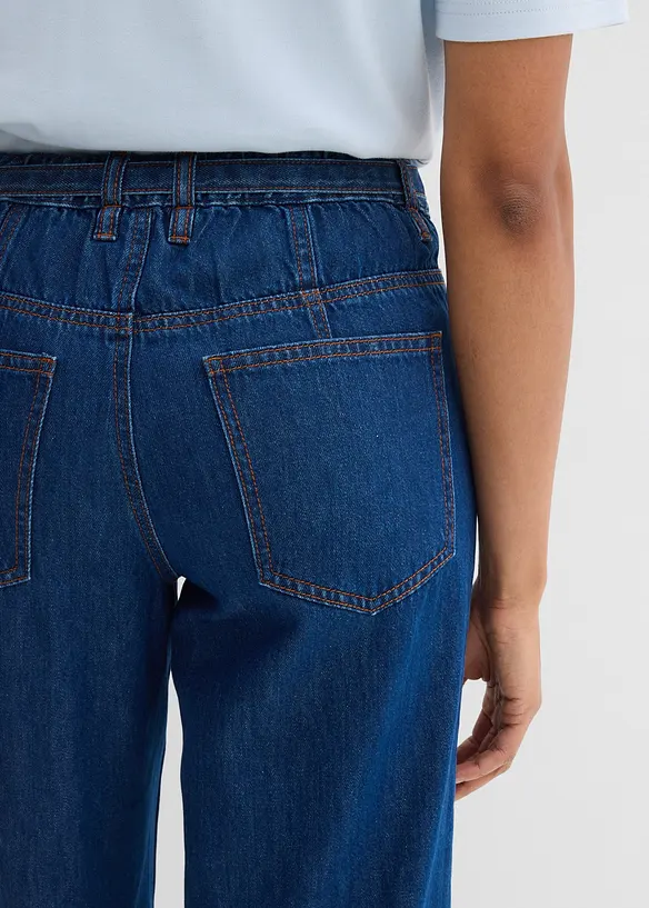 Loose Straight Jeans Mid Waist, bonprix