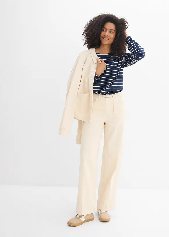 Loose Straight Jeans Mid Waist, bonprix