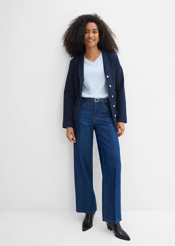 Loose Straight Jeans Mid Waist, bonprix