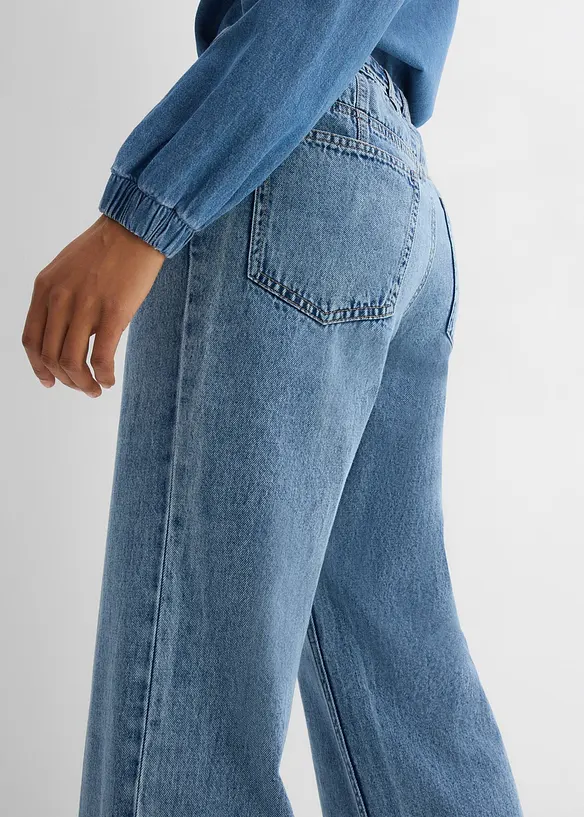 Loose Straight Jeans Mid Waist, bonprix