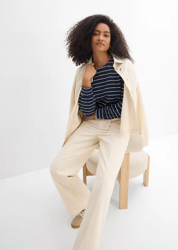 Loose Straight Jeans Mid Waist, bonprix