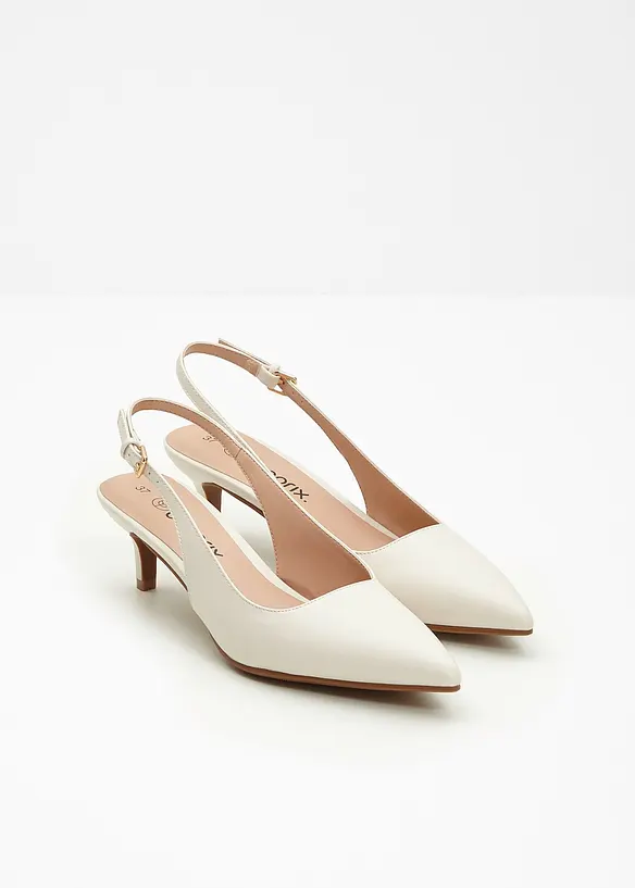 Slingbackpumps med smal klack, bonprix