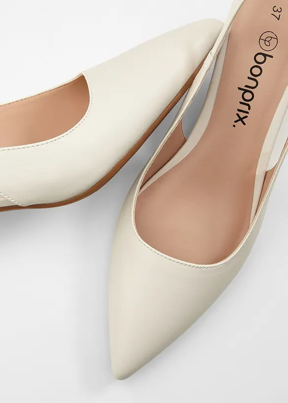 Slingbackpumps med smal klack, bonprix