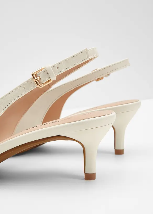 Slingbackpumps med smal klack, bonprix
