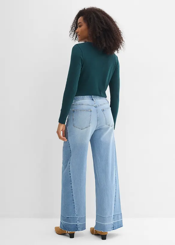 Wide Leg Jeans Mid Waist, bonprix