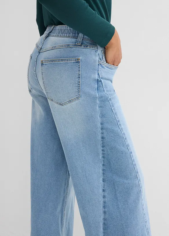 Wide Leg Jeans Mid Waist, bonprix