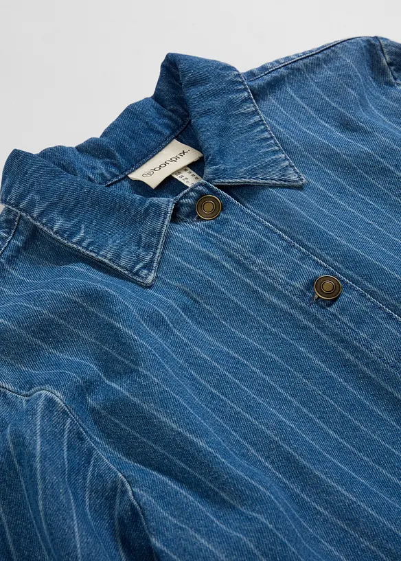 L&aring;ng&auml;rmad jeanskl&auml;nning med r&auml;nder, bonprix