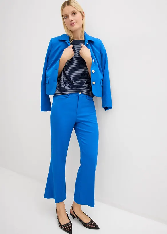 Utsv&auml;ngd 7/8-byxa med dekorativ knapp, bonprix