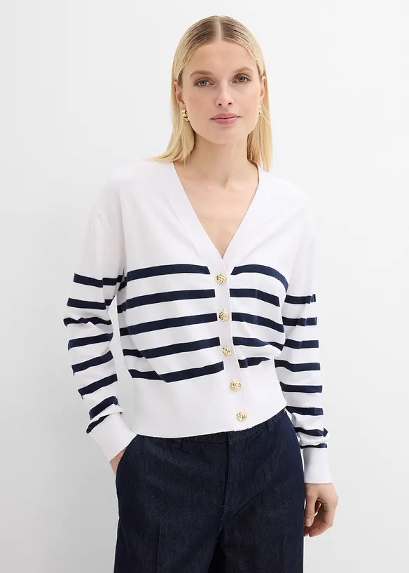 Cardigan i mjuk viskosmix, bonprix