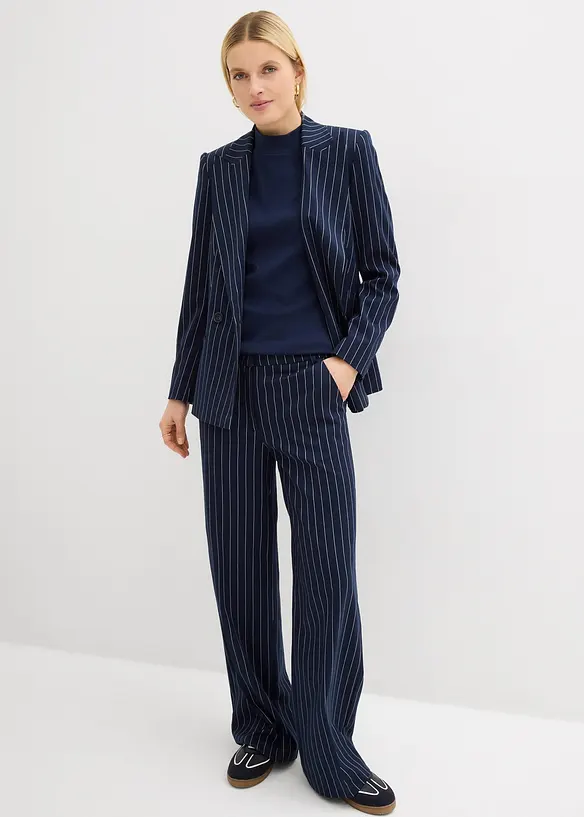 Ribbad topp i ren bomull, bonprix