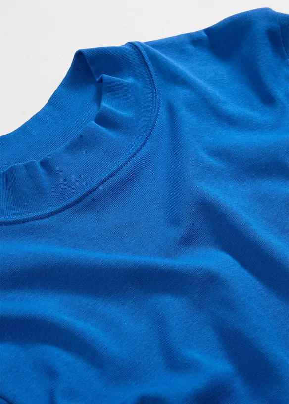 Ribbad topp i ren bomull, bonprix