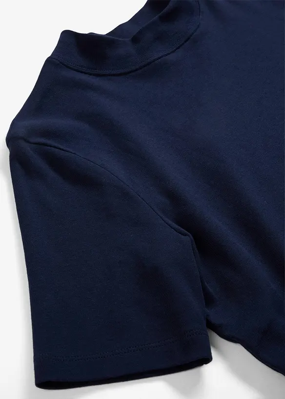 Ribbad topp i ren bomull, bonprix