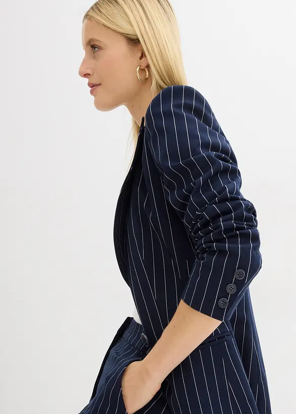 Kritstrecksrandig kavaj, bonprix