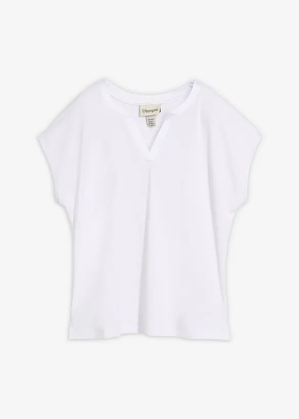 Topp med satinkant, bonprix