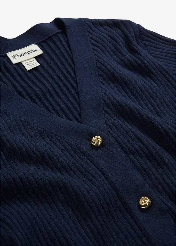Cardigan i mjuk viskosmix, bonprix