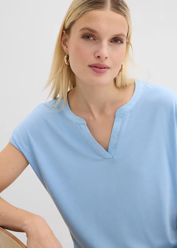 Topp med satinkant, bonprix