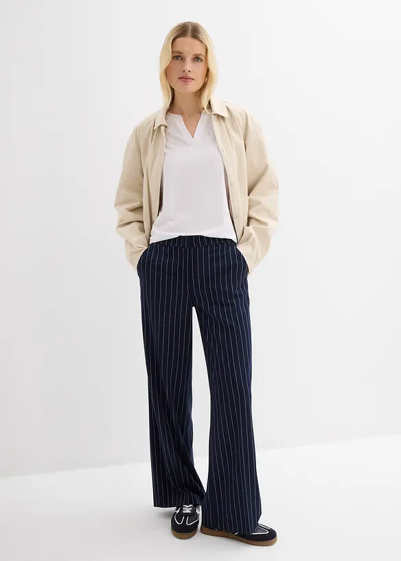 Topp med satinkant, bonprix