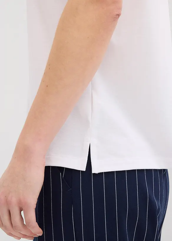 Topp med satinkant, bonprix