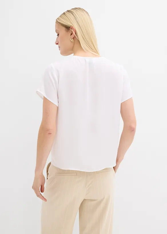 Tunika av fintr&aring;dig satin, bonprix