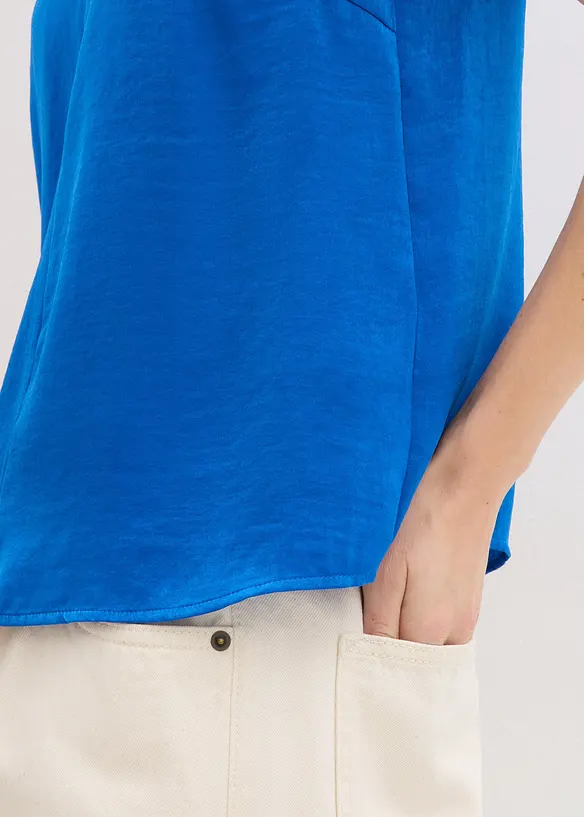 Tunika av fintr&aring;dig satin, bonprix