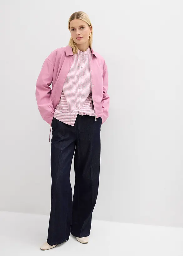 Blus med bomull, bonprix