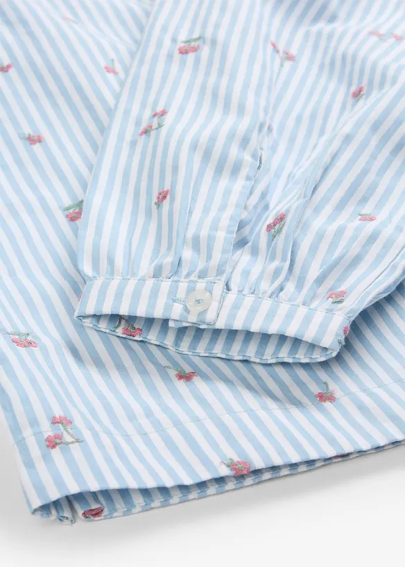 Blus med bomull, bonprix