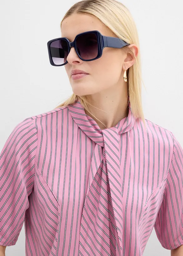 Knytblus i mjuk modal, bonprix