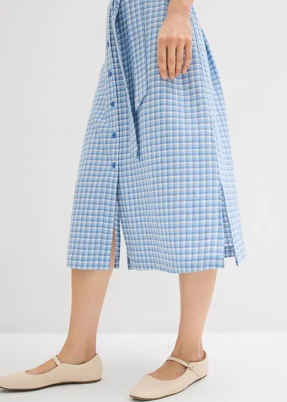 Skjortkl&auml;nning av linnemix, bonprix