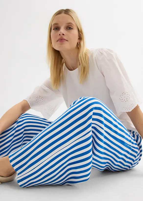 Marlenebyxa av viskosmix med mjukt fall, bonprix