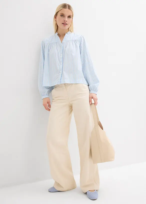 Blus av stabil poplin, bonprix