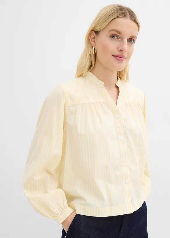 Blus av stabil poplin, bonprix