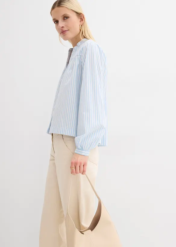 Blus av stabil poplin, bonprix