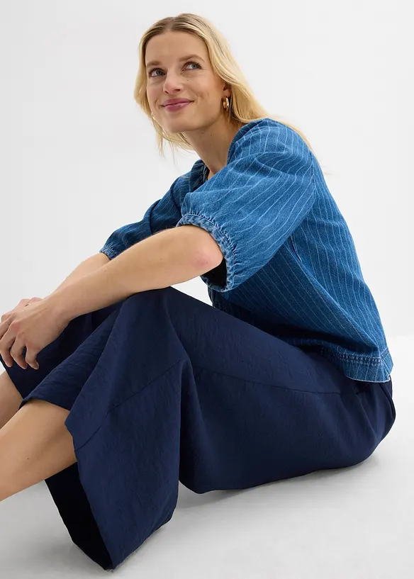 Culottebyxa av mjuk viskosmix, bonprix