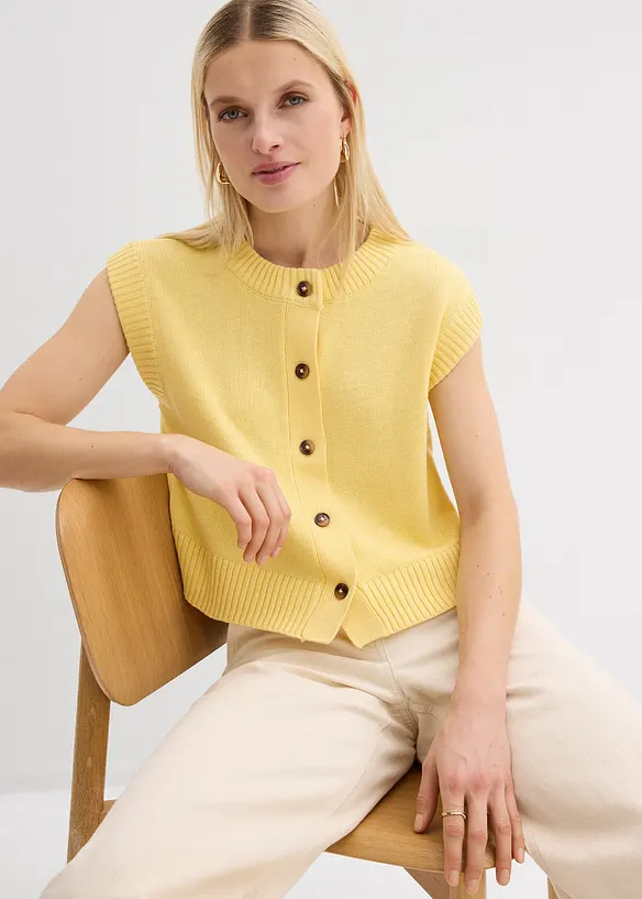 Stickad v&auml;st, bonprix