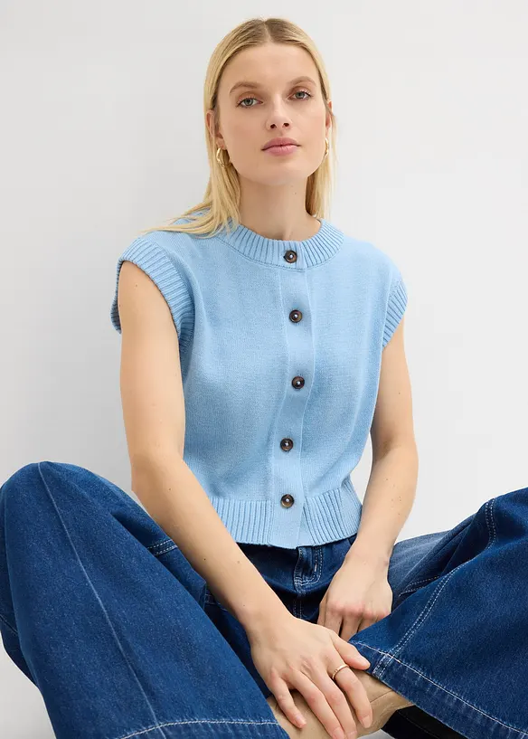 Stickad v&auml;st, bonprix