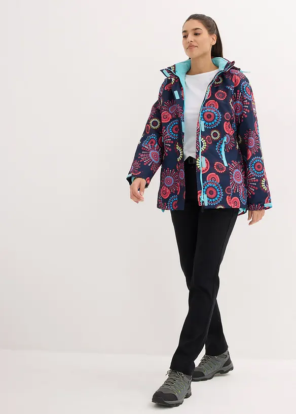 Vattent&auml;t 2-i-1-funktionsjacka med huva, bonprix