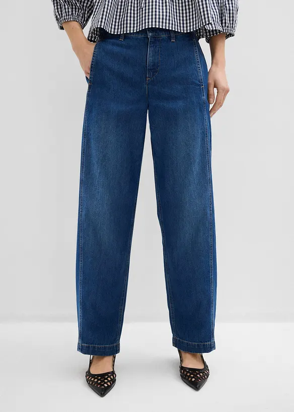 Barrel jeans, Mid Waist, bonprix