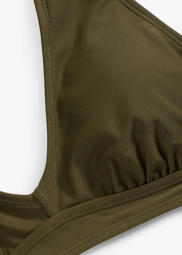 Halterneckbikini&ouml;verdel med V-ringning, bonprix