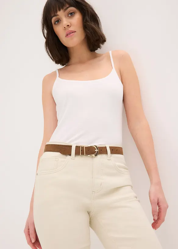 L&auml;dersk&auml;rp med glansigt metallsp&auml;nne, bonprix